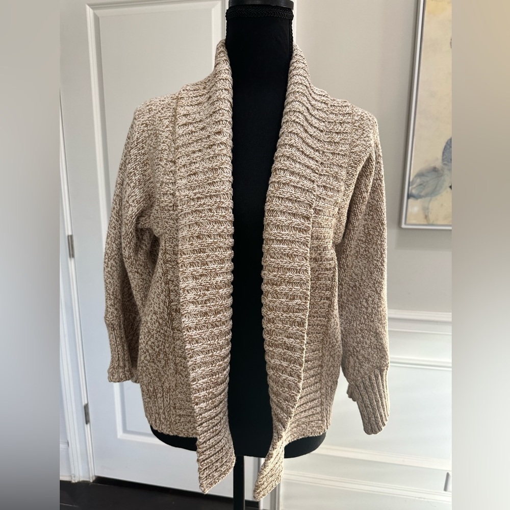 Ann Taylor Loft Chunky Knit Open-Front Cardigan – Size XS